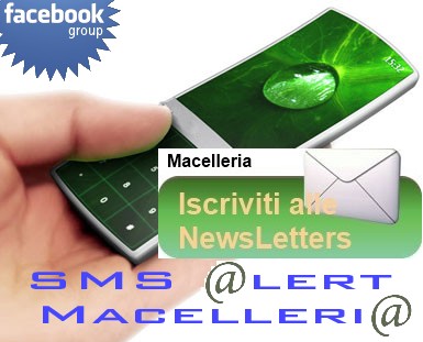 Strumenti di contatto SmS Email News Fb Macelleria